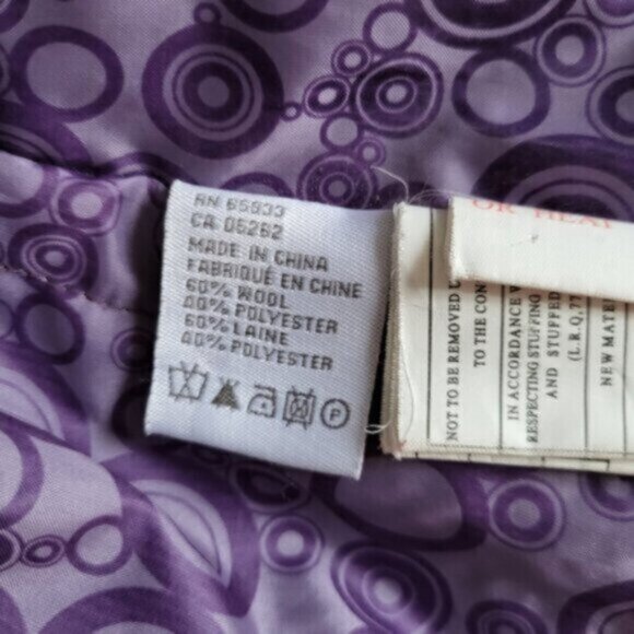 Point Zero Girls Wool Coat Sz 14/16 Youth - Picture 8 of 12